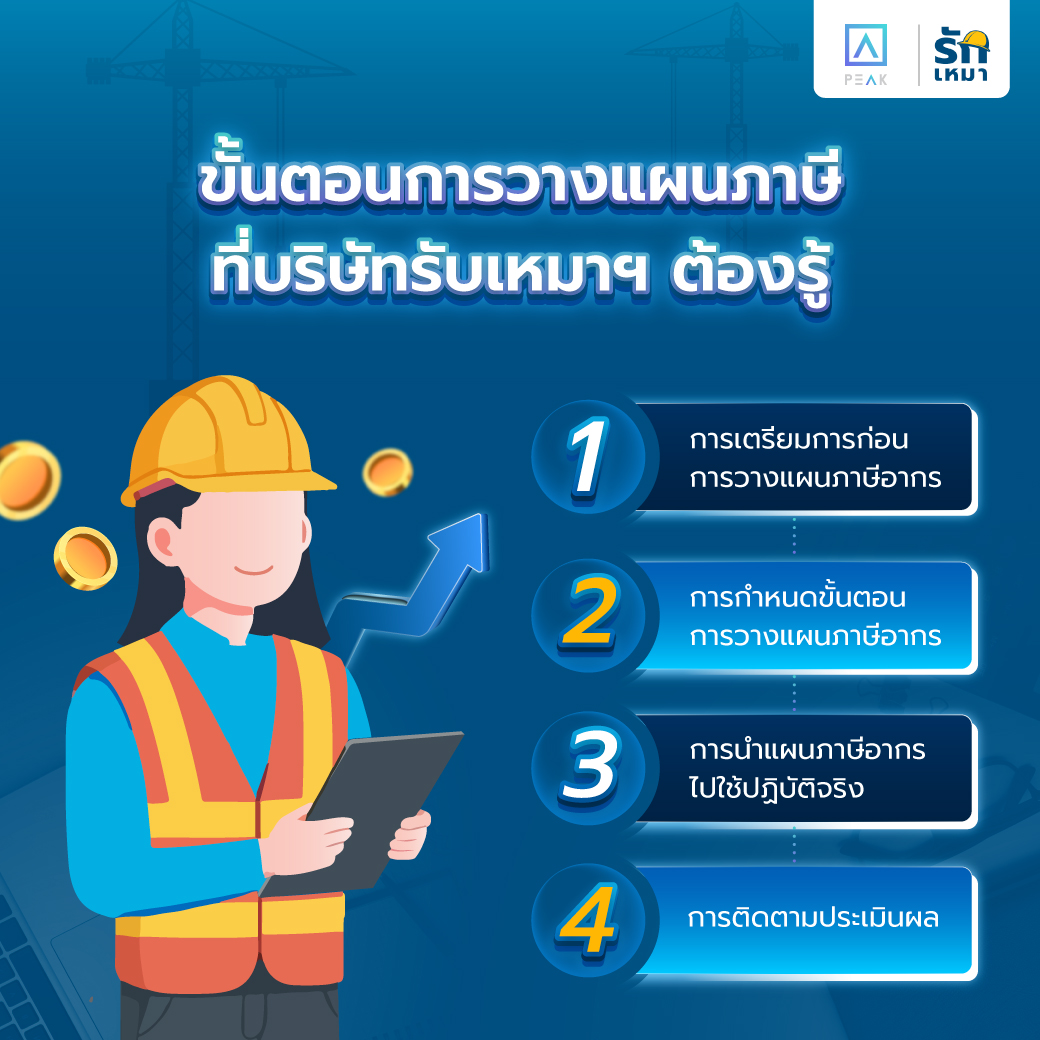 เจาะลึกเรื่องภาษี ตั้งแต่ขั้นวางแผน-ติดตามผล ที่ผู้รับเหมายุคใหม่ต้องรู้